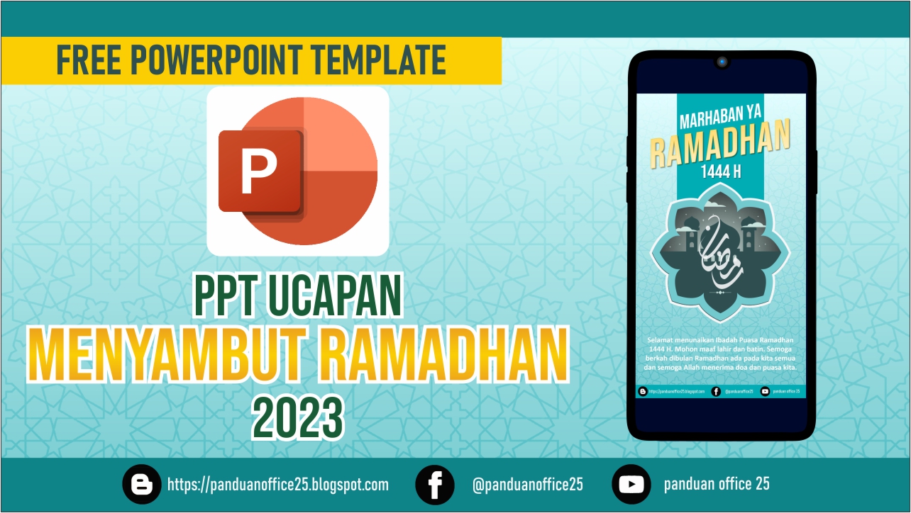 Template Ppt Kreatif Ucapan Menyambut Ramadhan 2023